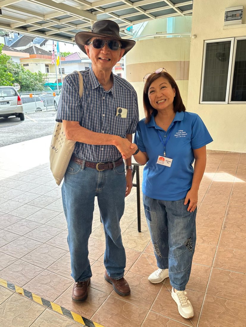 FPBC connection moment with people greeting each other