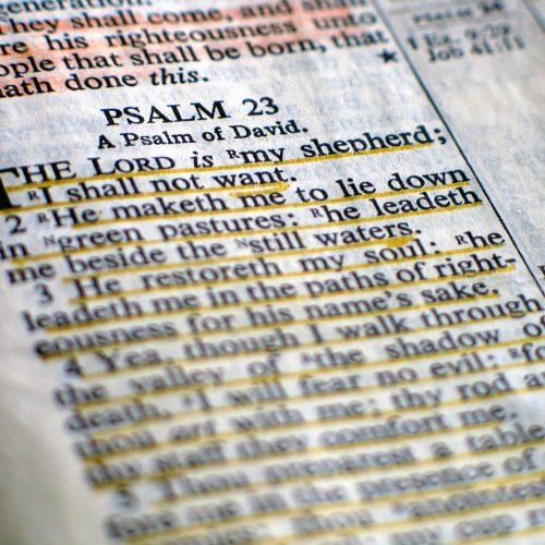 The Lord is my Shepherd – Psalm 23