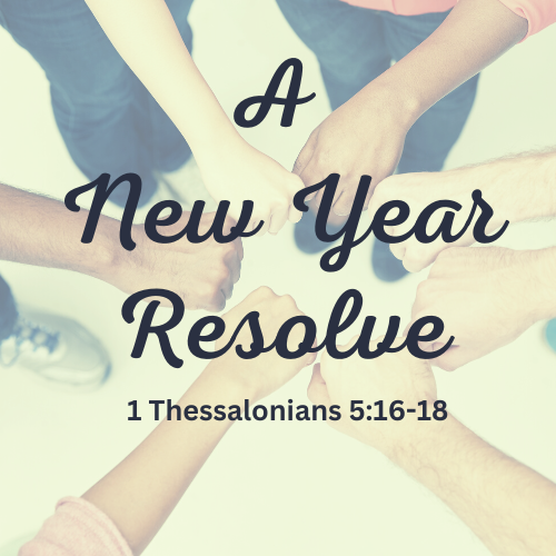 A New Year Resolve