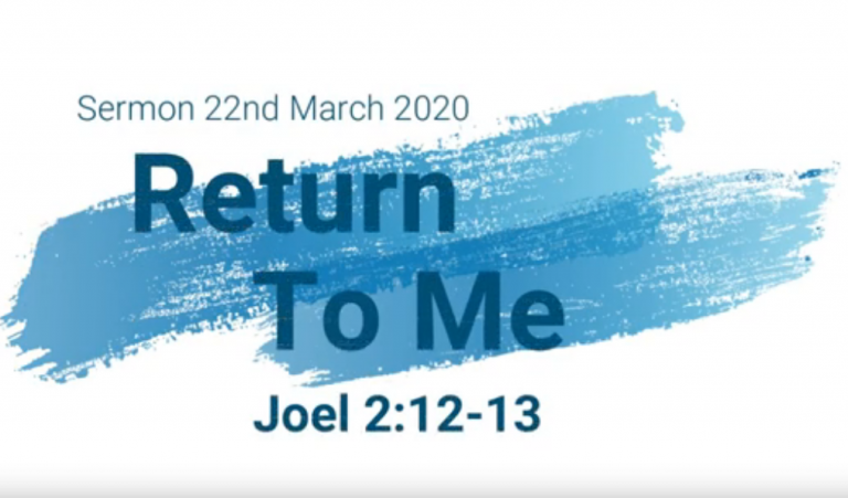 Return to Me…. – God